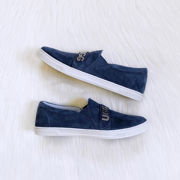 UGG Women’s Kitlyn UGG Charm Navy Slip On Sneakers - Picture 5 of 8